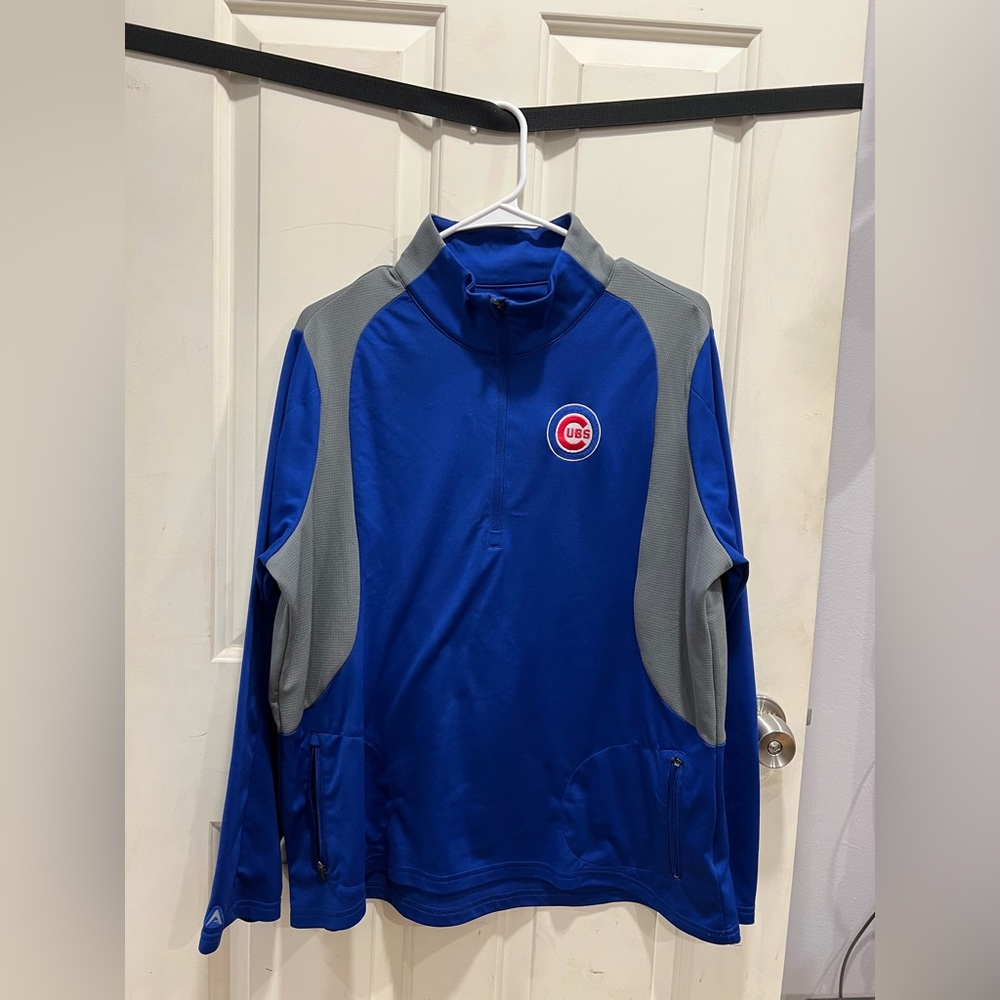 Antigua Chicago Cubs Dri-Fit Quarter Zip Pullover